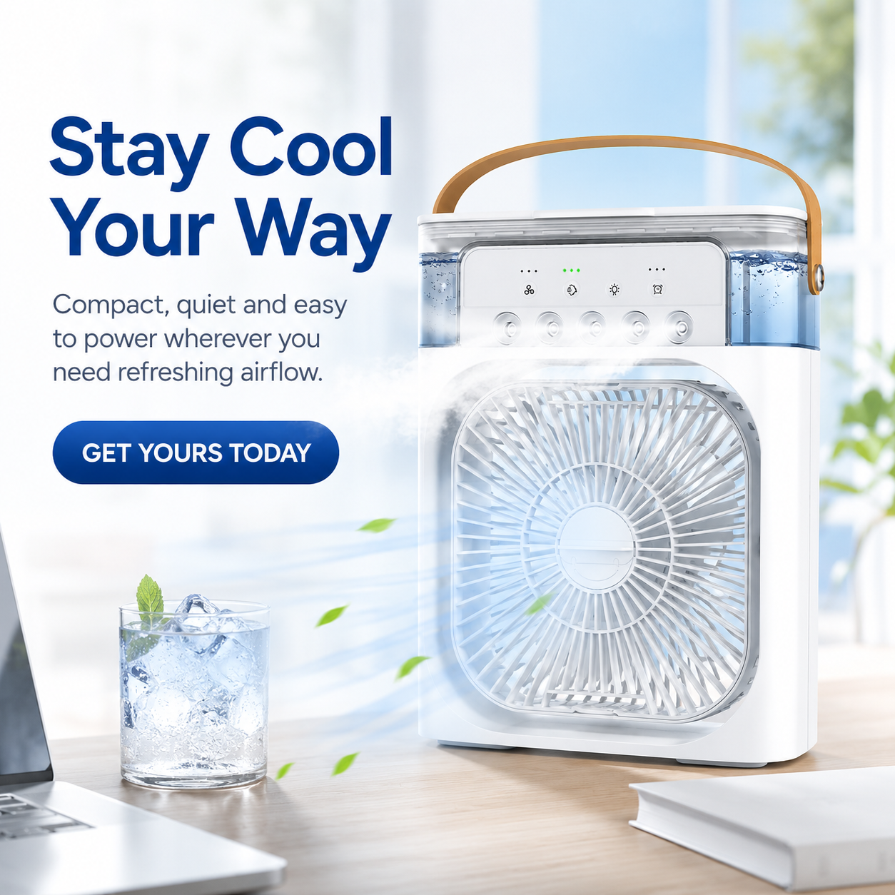 ❄️ 4-in-1 Personal Air Cooler