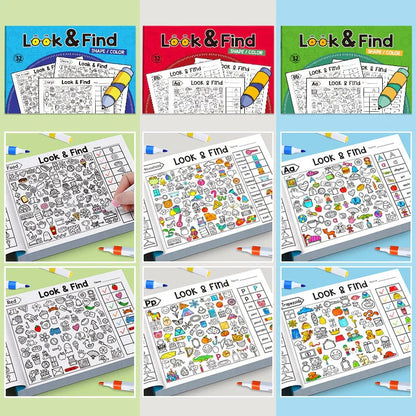 ✍️🧠Interactive Look & Find Colouring Book