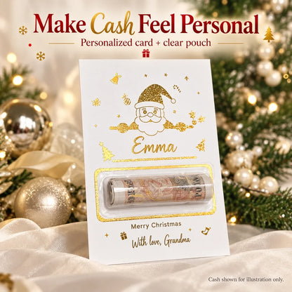 💌✨Personalized DIY Holiday Money Card – Write Your Own Note