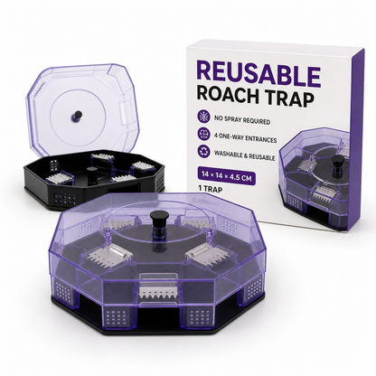 Reusable No-Spray Roach Trap
