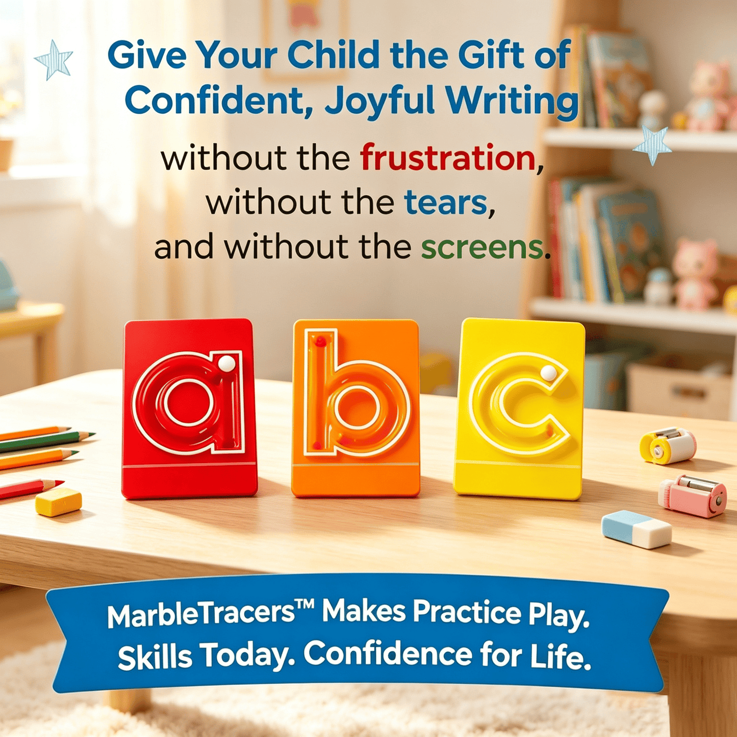 🔤Marble Tracers - Lowercase Letters🌀Roll Into Letter-Writing Fun!🎁