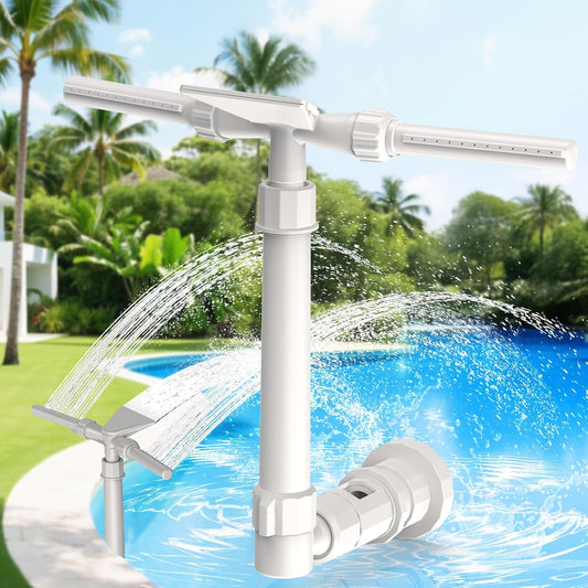 Pool Fountain - Dual Spray Water Fountains for Above Ground/Inground Pools