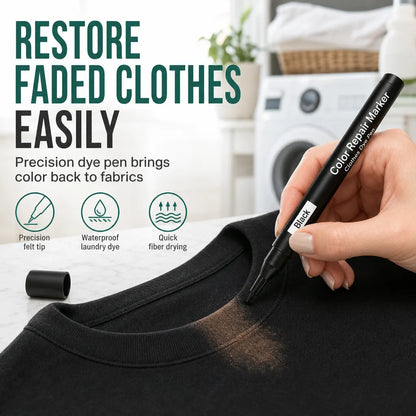 Restore Faded Fabric Instantly! Cotton & Linen Color Repair Pen