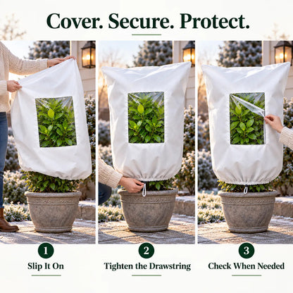 ❄️ Winter Plant Frost Protection Cover | Save Your Beloved Plants From Freezing Nights!