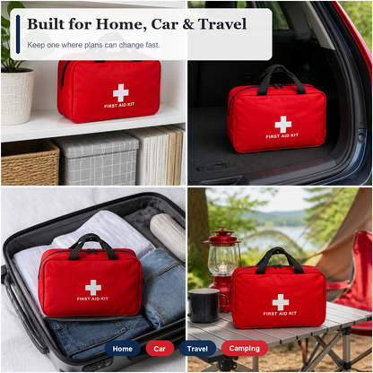 All-in-One Waterproof Emergency Medical Kit for Travel and Everyday Safety
