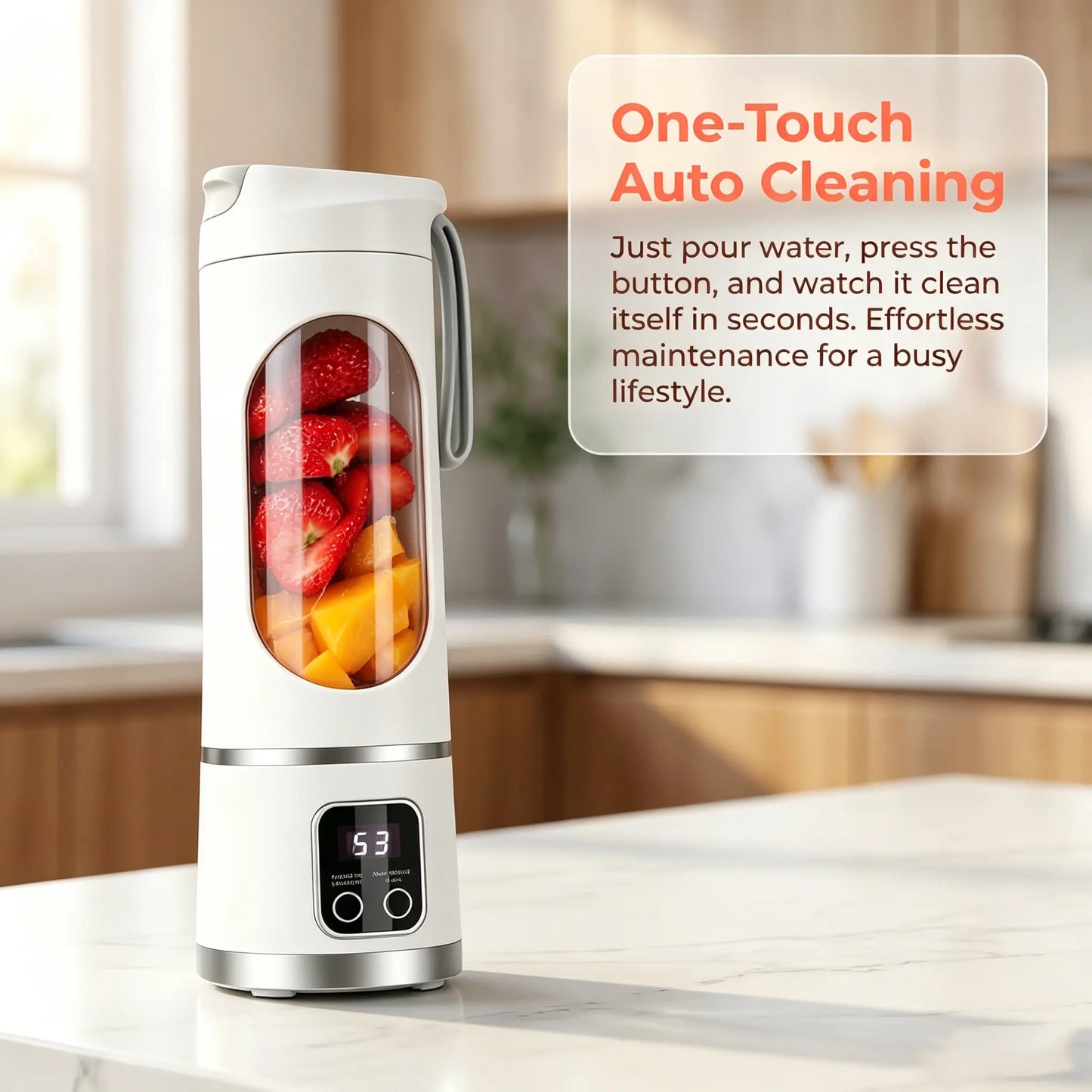 🔥 24-Hour Deal | Portable USB Blender with LED Display
