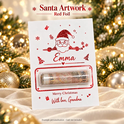 💌✨Personalized DIY Holiday Money Card – Write Your Own Note