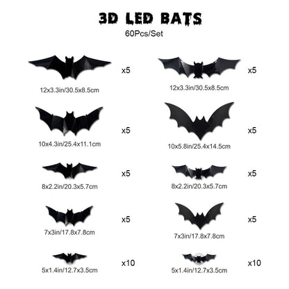 🦇 Halloween Sale: 3D LED Flying Bat Wall Decor – Create a Spooky Atmosphere in Minutes