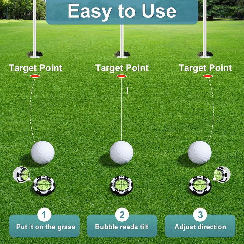 🔥Golf Hat Clip Ball Marker with High Precision Green Reading Aid Golf Accessories for Men Women