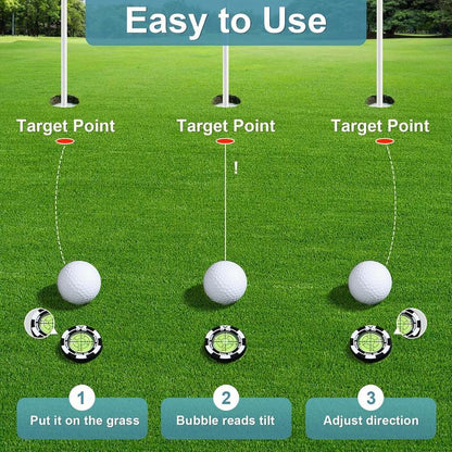 🔥Golf Hat Clip Ball Marker with High Precision Green Reading Aid Golf Accessories for Men Women