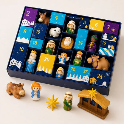 💯2026 Nativity Advent Calendar – 25-Piece Christmas Story Set for Kids