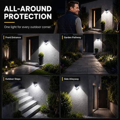 Light Up Gardens Instantly! 140-LED Motion Sensor Solar Wall Lamp