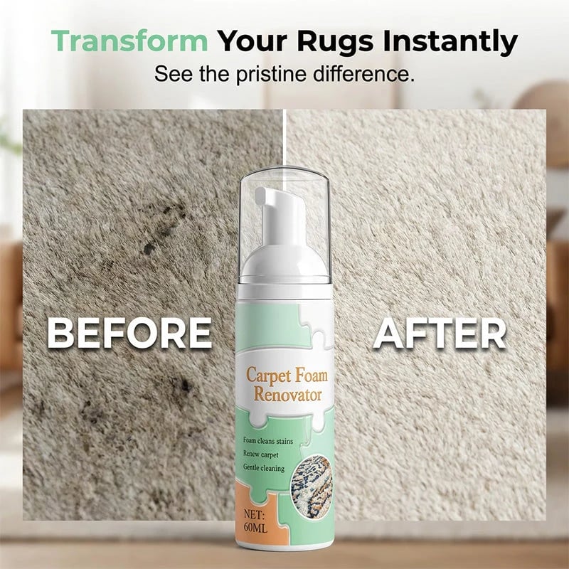 🔥BUY 1 GET A FREE🔥Waterless Carpet Foam Stain Remover with Towel