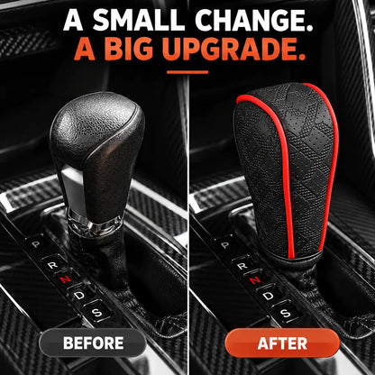 🚗 Sport Grip Leather Gear Shift Knob Cover 🔥