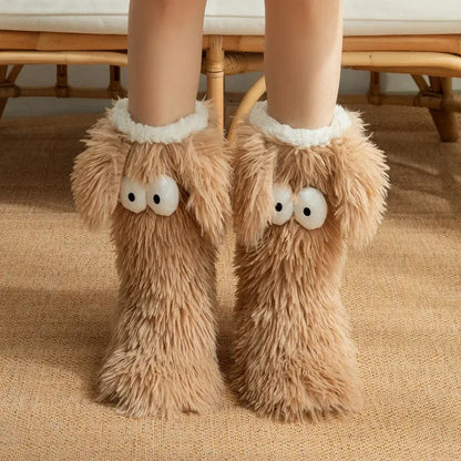 🧦 Women's Cozy Plush Slipper Socks | Warm Fleece Anti-Slip for Cozy Winter Days At Home❄️