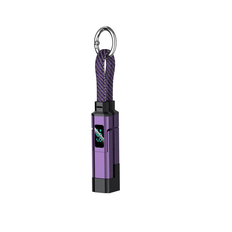 🔥HOT SALE 49% OFF🔥4-in-1 Digital Display Keychain Charging Cable