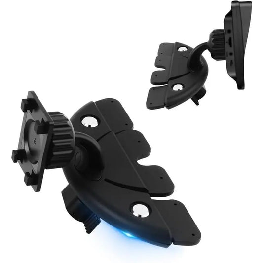 360° Rotating CD Slot Car Mount – Triangle Stable Holder for CarPlay Screens, GPS & Dashcams