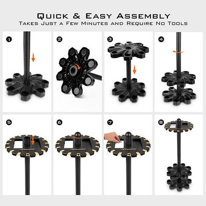 🔥 Fishing Rod Rack With Rotating Base