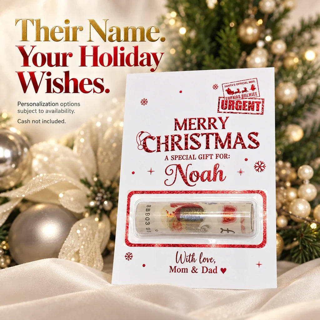 💌✨Personalized DIY Holiday Money Card – Write Your Own Note