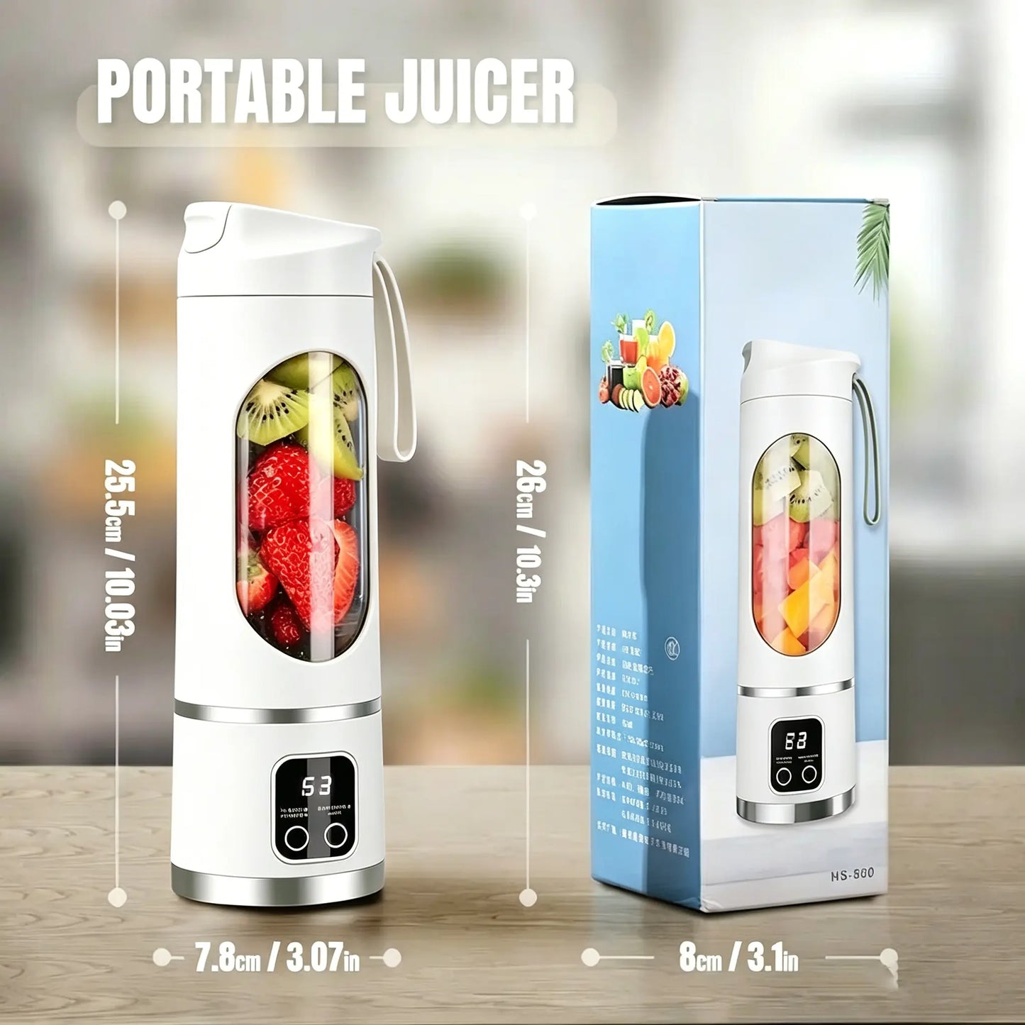 🔥 24-Hour Deal | Portable USB Blender with LED Display