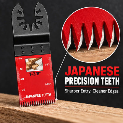 Japanese-Tooth Oscillating Multi-Tool Blades — Universal Quick-Fit