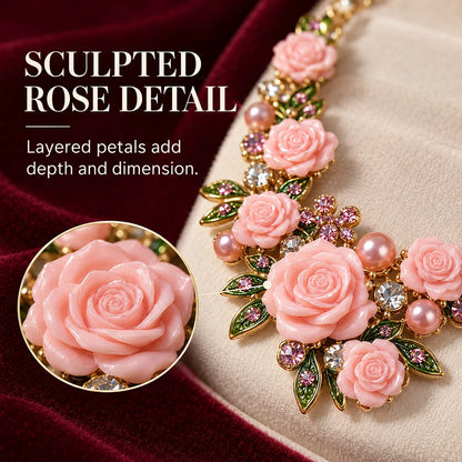 Vintage Rose Garden Pearl & Crystal Jewelry Collection