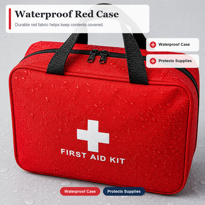 All-in-One Waterproof Emergency Medical Kit for Travel and Everyday Safety