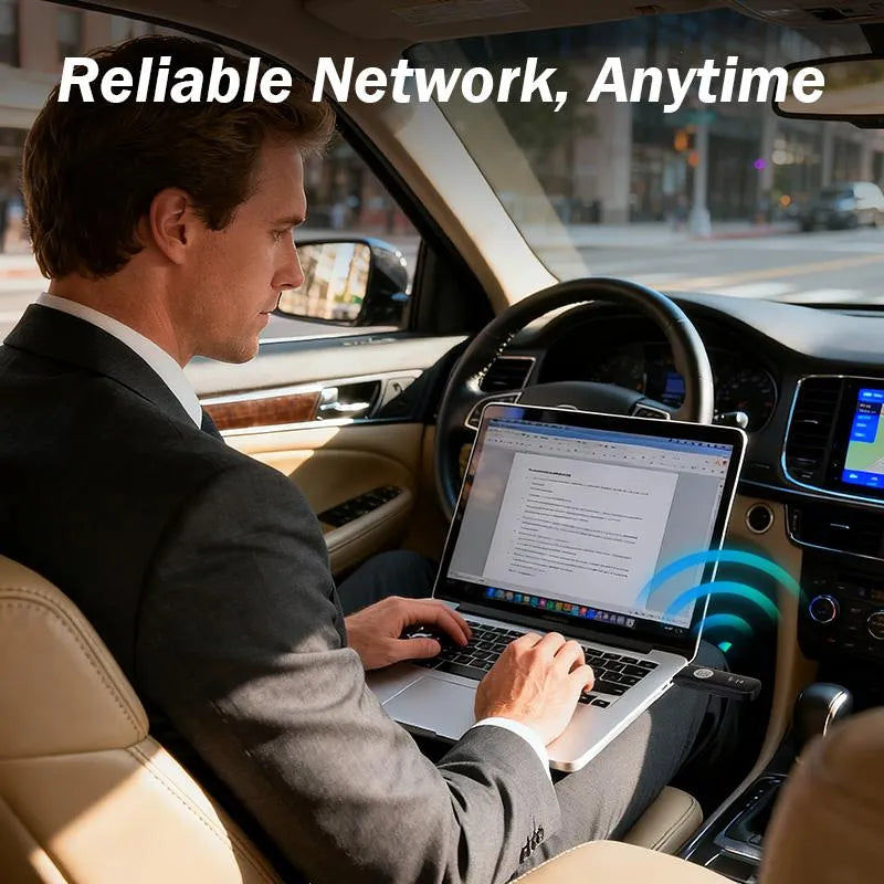 4G LTE WiFi Router[No SIM Card]150Mbps USB Modem Unlocked Portable Car WiFi Adapter for Desktop PC Notebook TV Black Wireless Dongle Device