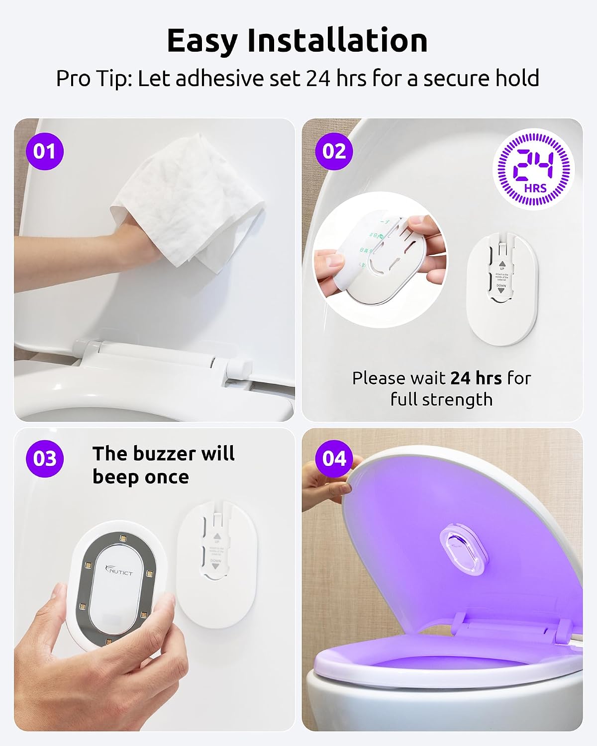 🚽Automatic UV‑C Toilet Sanitizer Light