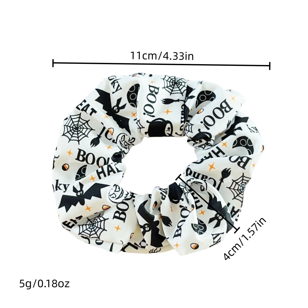 🎃 Hand-Illustrated Halloween Scrunchie Collection