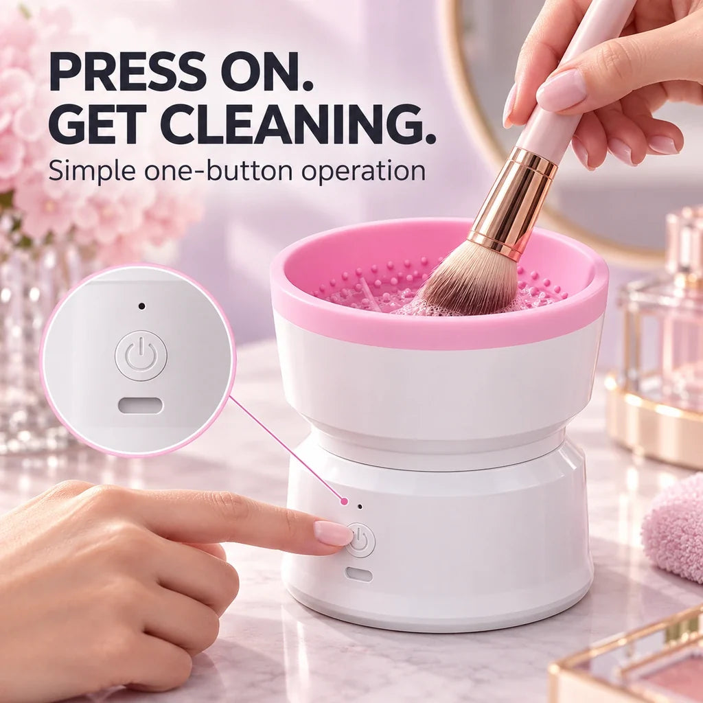 Meritessia Rechargeable Electric Makeup Brush Cleaner
