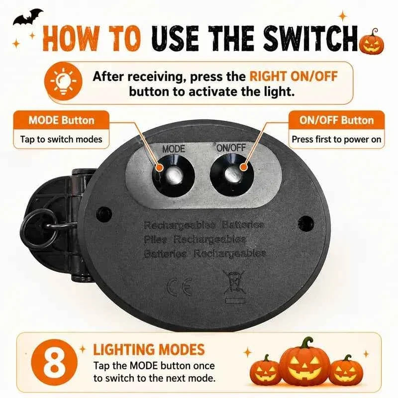 🎃✨ Solar Powered Pumpkin Stake Lights – Ideal Outdoor Halloween Landscape Decor
