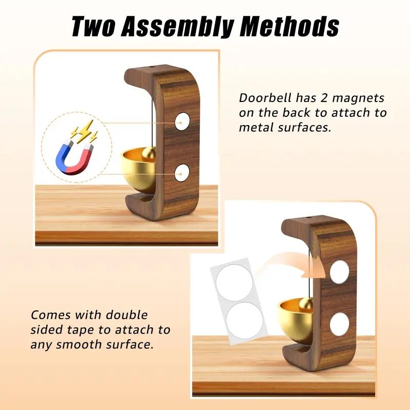 🔥Limited Time 50% Off✨Suction Door Type Solid Wood Wind Chime