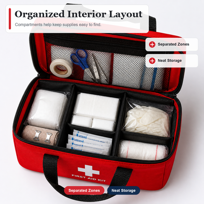 All-in-One Waterproof Emergency Medical Kit for Travel and Everyday Safety