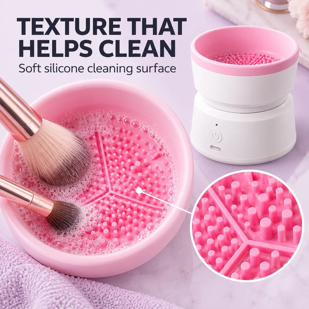 Meritessia Rechargeable Electric Makeup Brush Cleaner