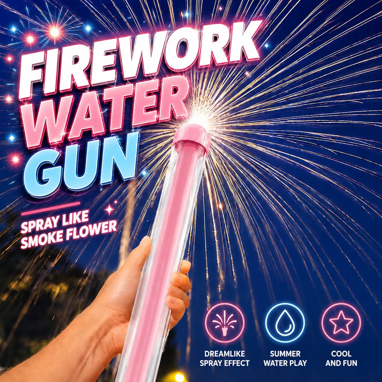 🔥Limited Time 50% Off✨Telescopic Water Gun,Water Fireworks Gun