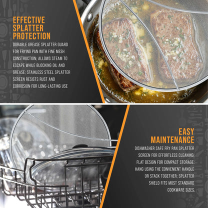💕Hot sale 30% OFF🍳 STAINLESS STEEL SPLATTER SCREEN GUARD