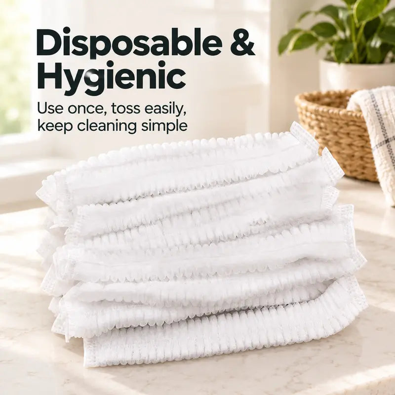 🧹 100 PCS Disposable Broom Dust Cover – Elastic Cleaning Cover for Pet Hair, Dust & Everyday Floor Debris