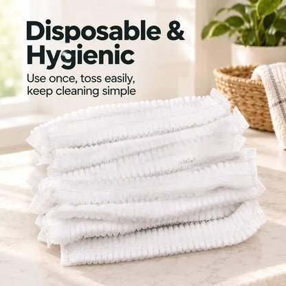 🧹 100 PCS Disposable Broom Dust Cover – Elastic Cleaning Cover for Pet Hair, Dust & Everyday Floor Debris