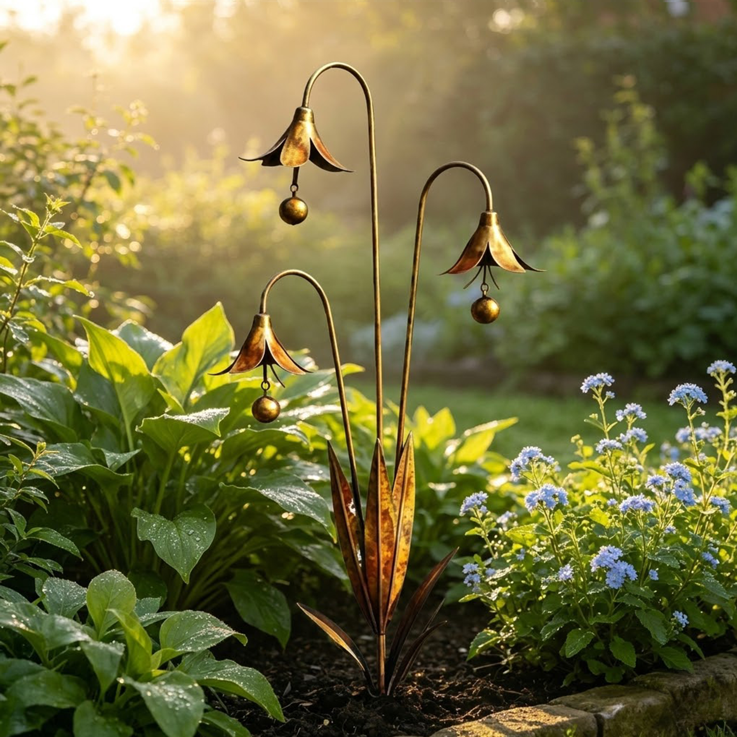 🔥 Limited-Time 50% Off! Blue Bellflower Garden Stakes – A Charming Melody for Your Outdoor Space