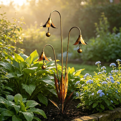 🔥 Limited-Time 50% Off! Blue Bellflower Garden Stakes – A Charming Melody for Your Outdoor Space