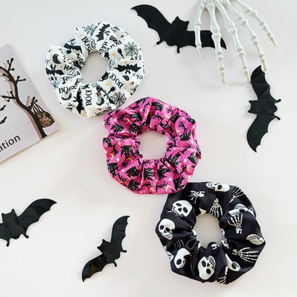 🎃 Hand-Illustrated Halloween Scrunchie Collection