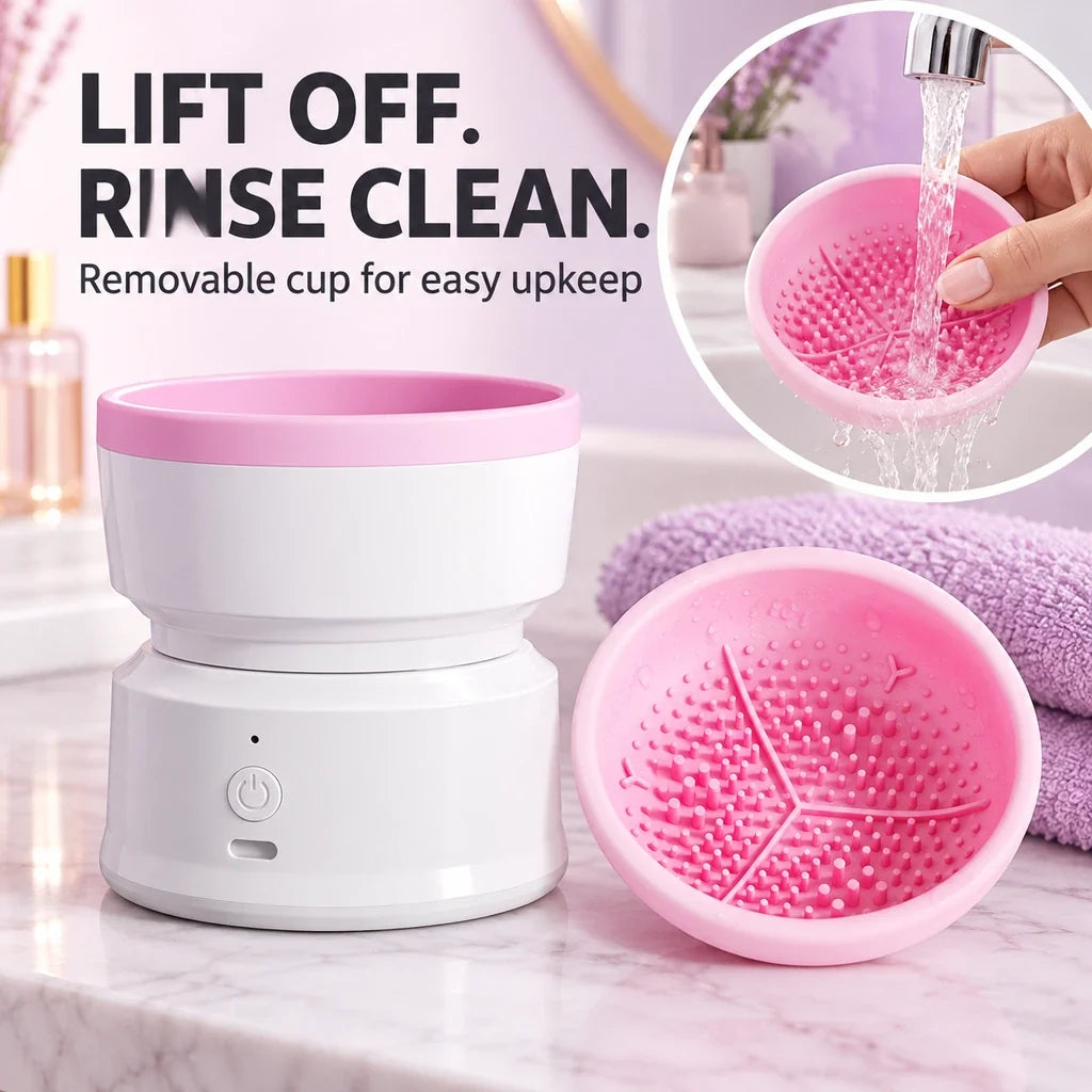 Meritessia Rechargeable Electric Makeup Brush Cleaner