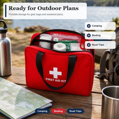 All-in-One Waterproof Emergency Medical Kit for Travel and Everyday Safety