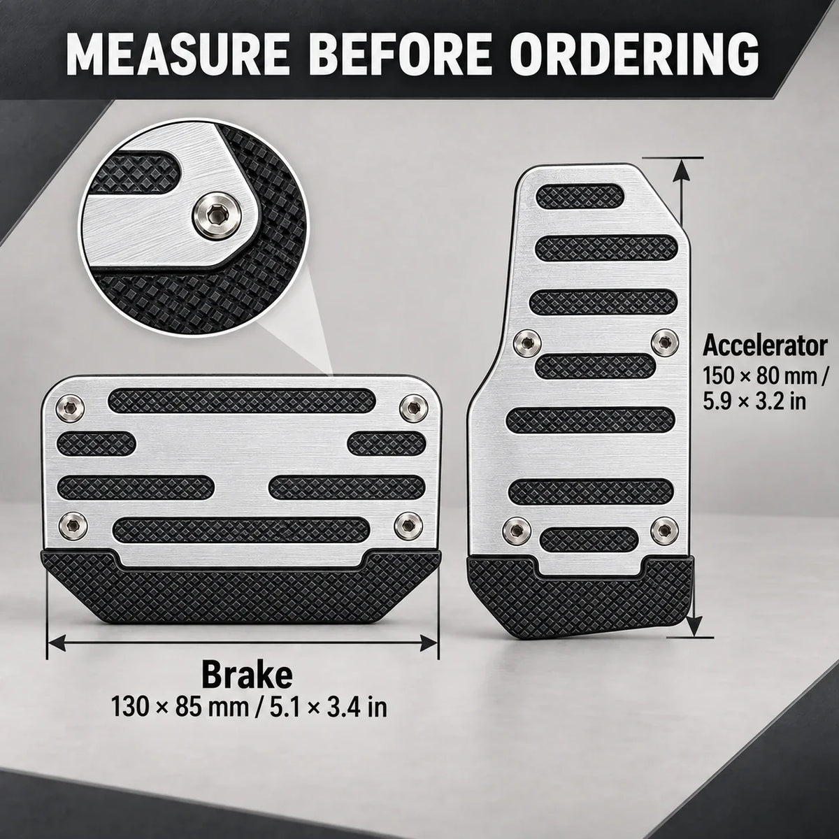 🚗NonSlip Universal Automatic Foot Brake Gas Cover Pad Pedal Accessories Car