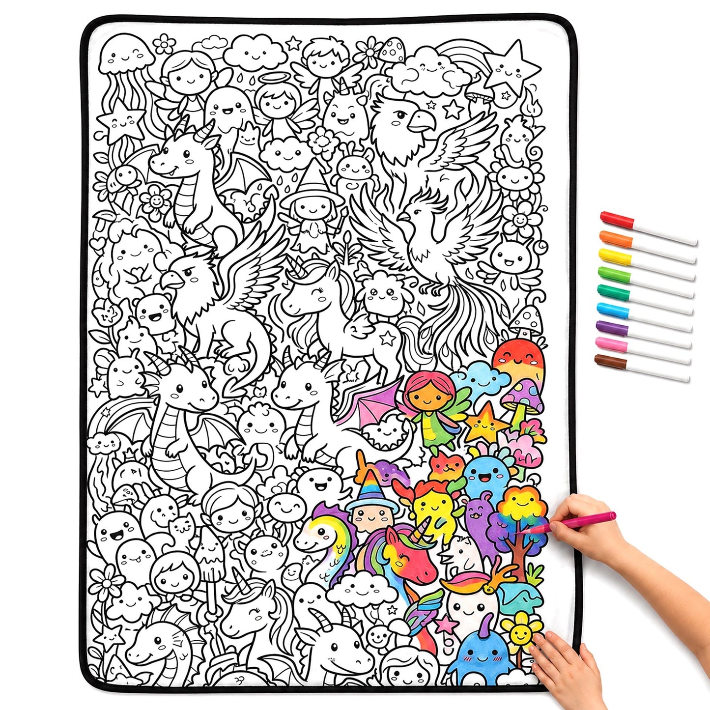 Coloring Blanket🖍️ Color It. Wash It. Repeat It! 🔄✨