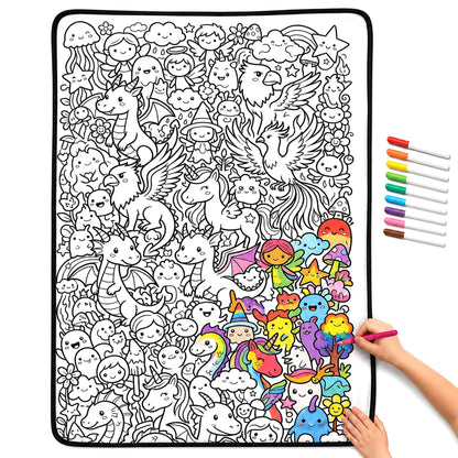 Coloring Blanket🖍️ Color It. Wash It. Repeat It! 🔄✨