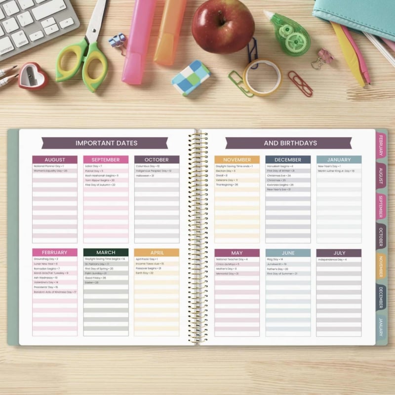 📚🧑‍🏫 2026-27 Teacher Planner | Interchangeable Cover (✨Hardcover)