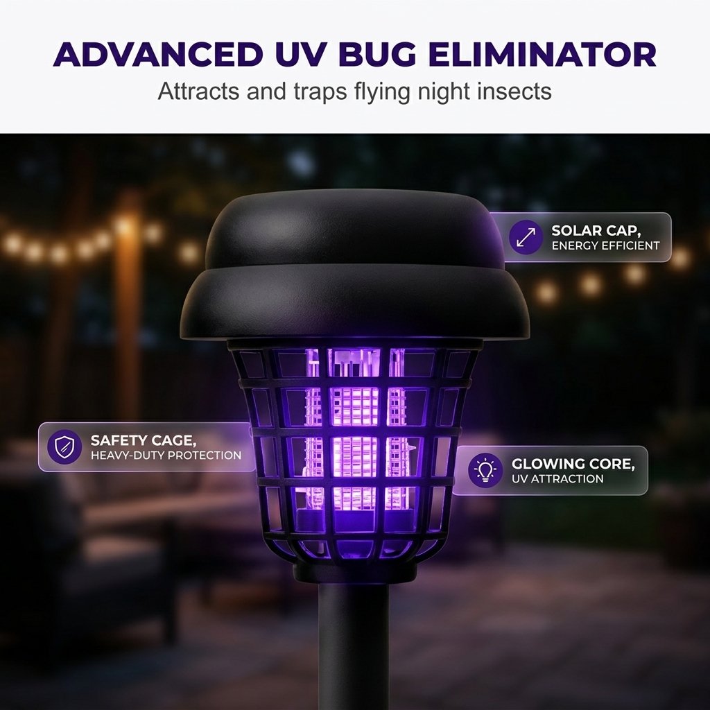🔥Last Day 50% OFF ✨Solar Mosquito Zapper Light