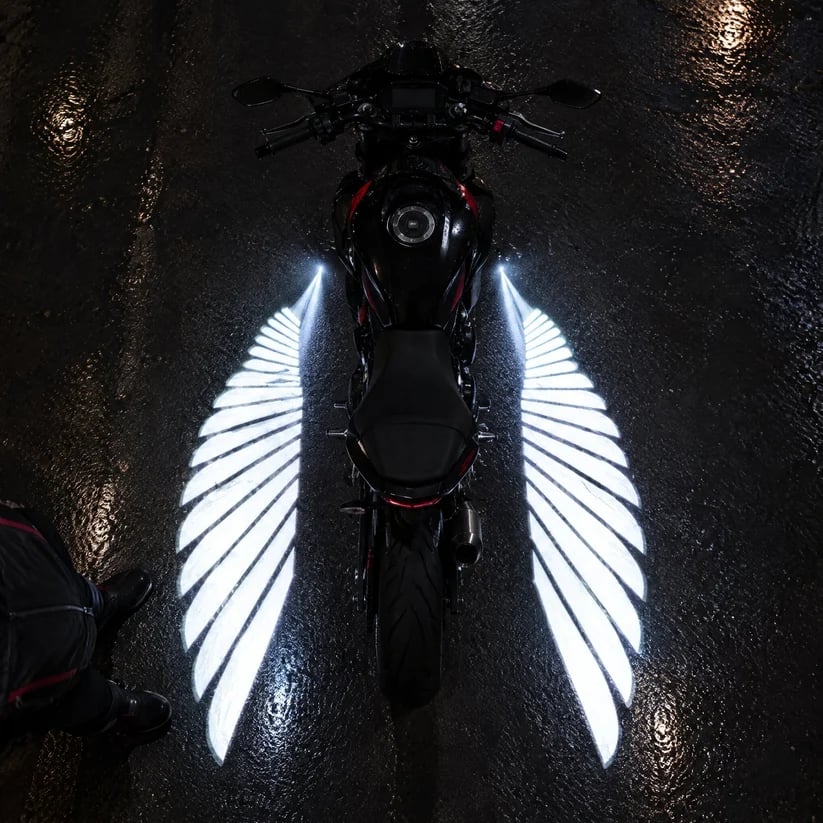 🏍️Angel Wing Motorcycle LED Projector Lights